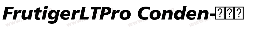 FrutigerLTPro Conden字体转换